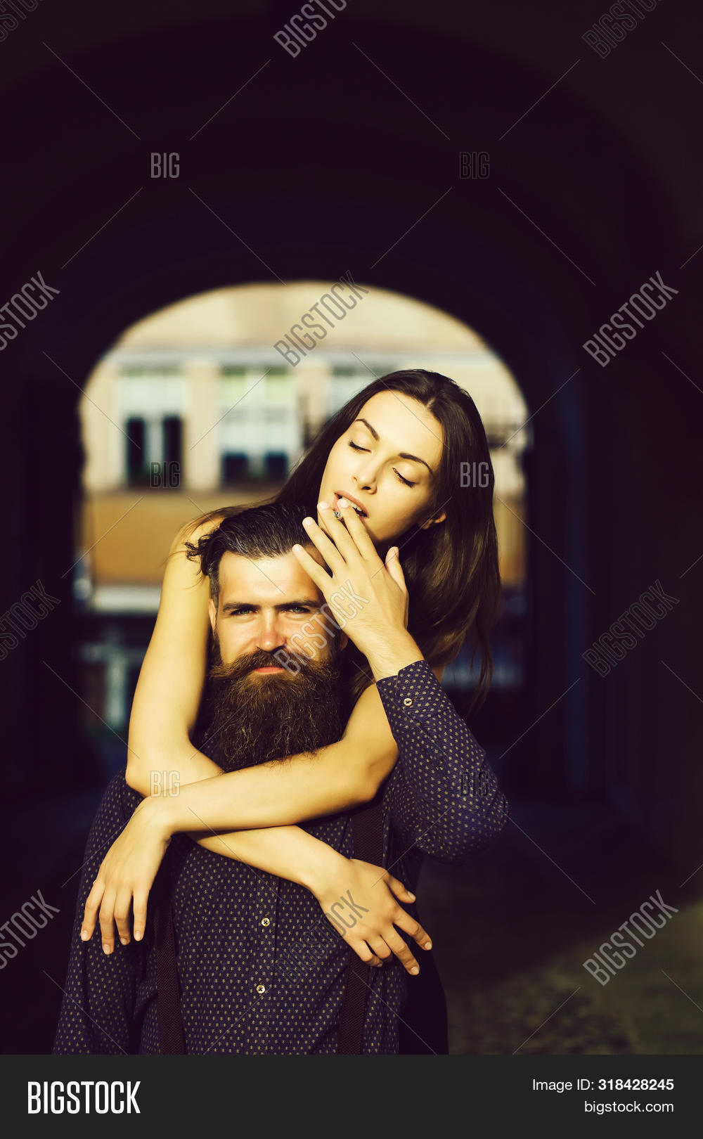 adult,arch,beard,bearded,beautiful,boy,cigarette,couple,embracing,female,friends,girl,guy,hair,handsome,hipster,male,man,outdoor,pair,people,pretty,relationship,romance,smoking,street,stylish,woman,young