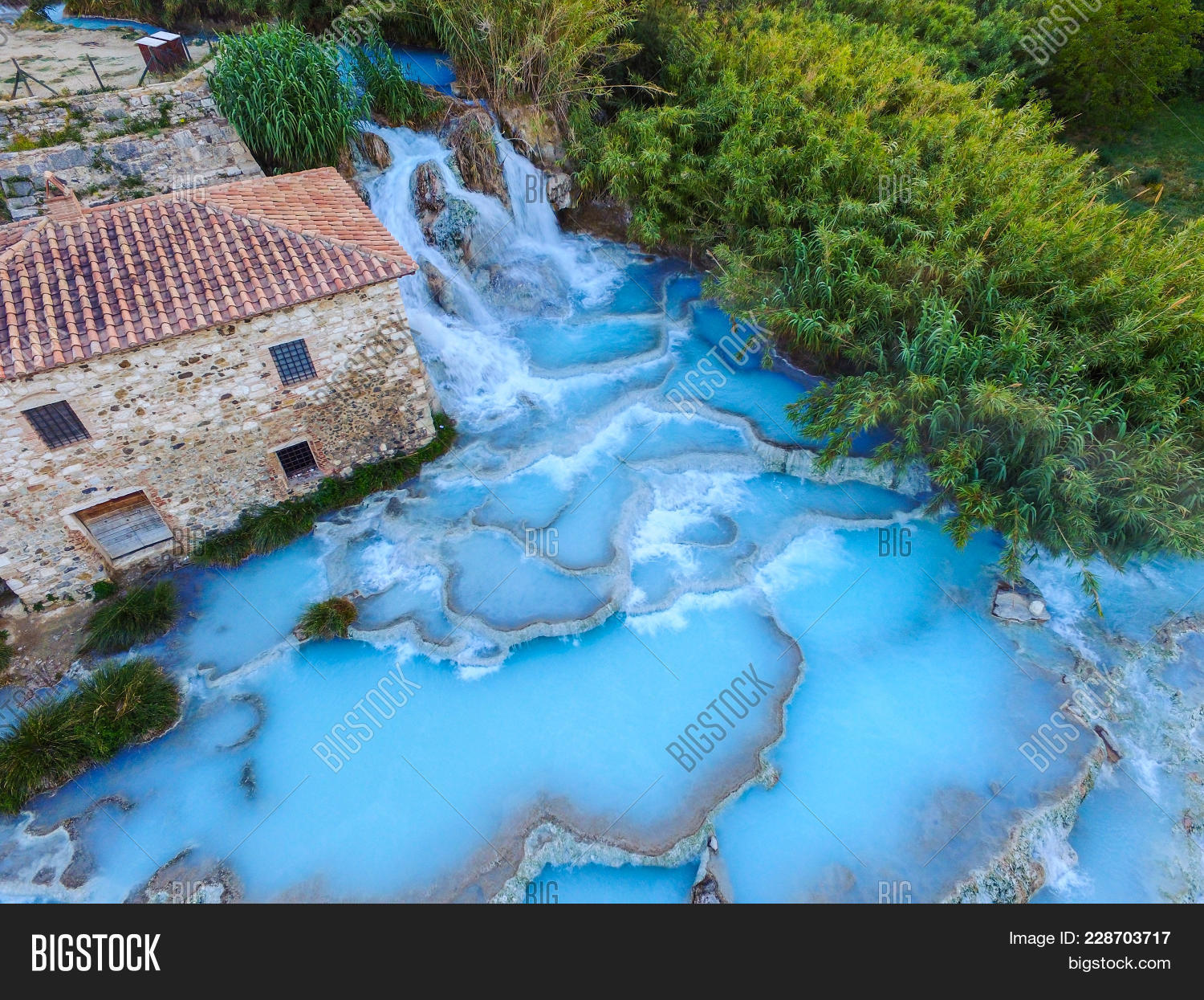 aerial,aqua,bath,beautiful,bubble,care,cascade,colorful,countryside,drone,etruscan,europe,european,fall,geothermal,green,grosseto,health,healthy,hot,hydrothermal,italy,landscape,leisure,medicine,natural,nature,nobody,pool,refreshing,river,saturnia,scenic,skin,spa,sulfur,summer,sunny,therapy,thermal,top,treatment,view,warm,water,waterfall