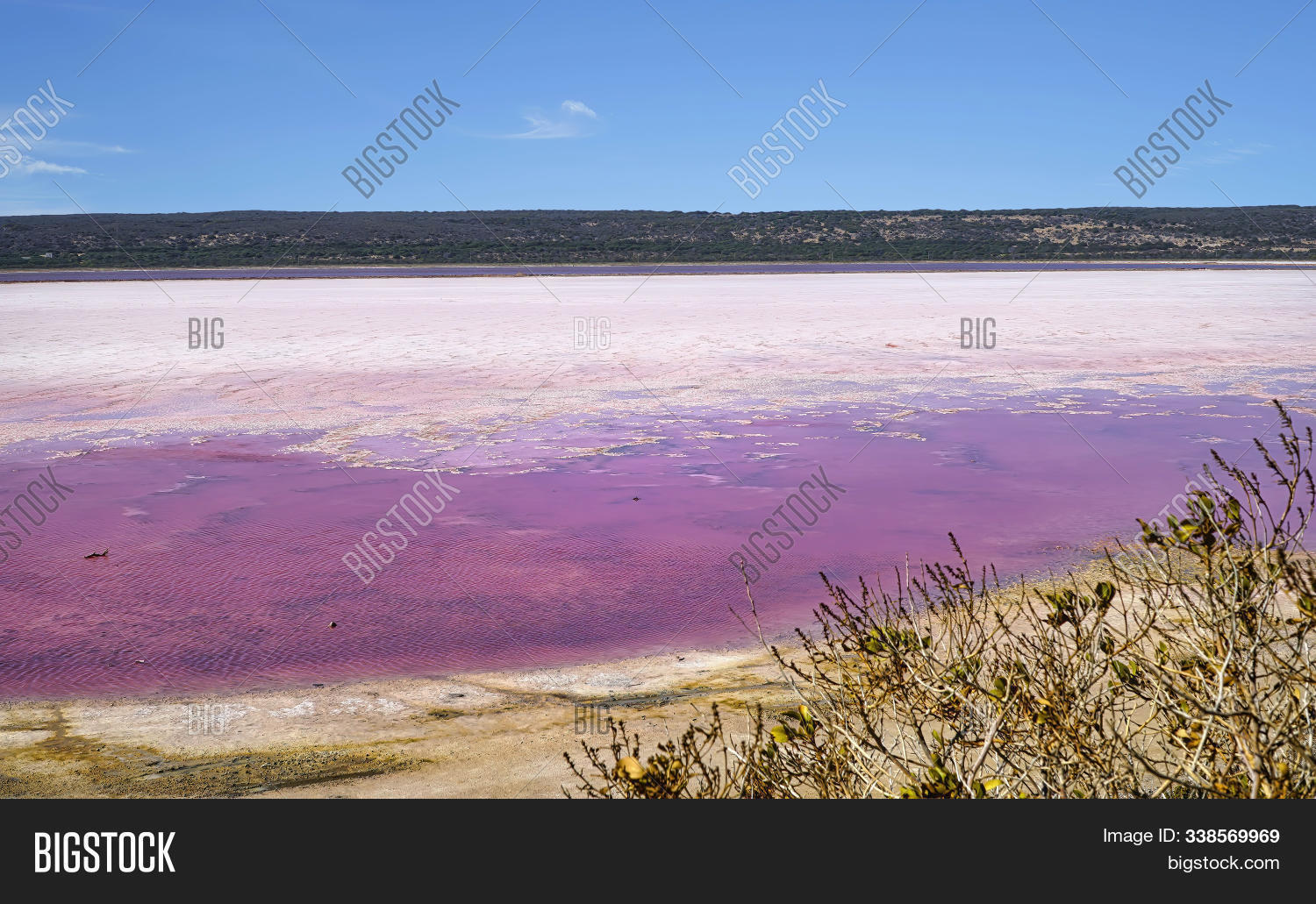 Pink Salt Lakes In Western Australia Near Port Gregory The Lakes ...