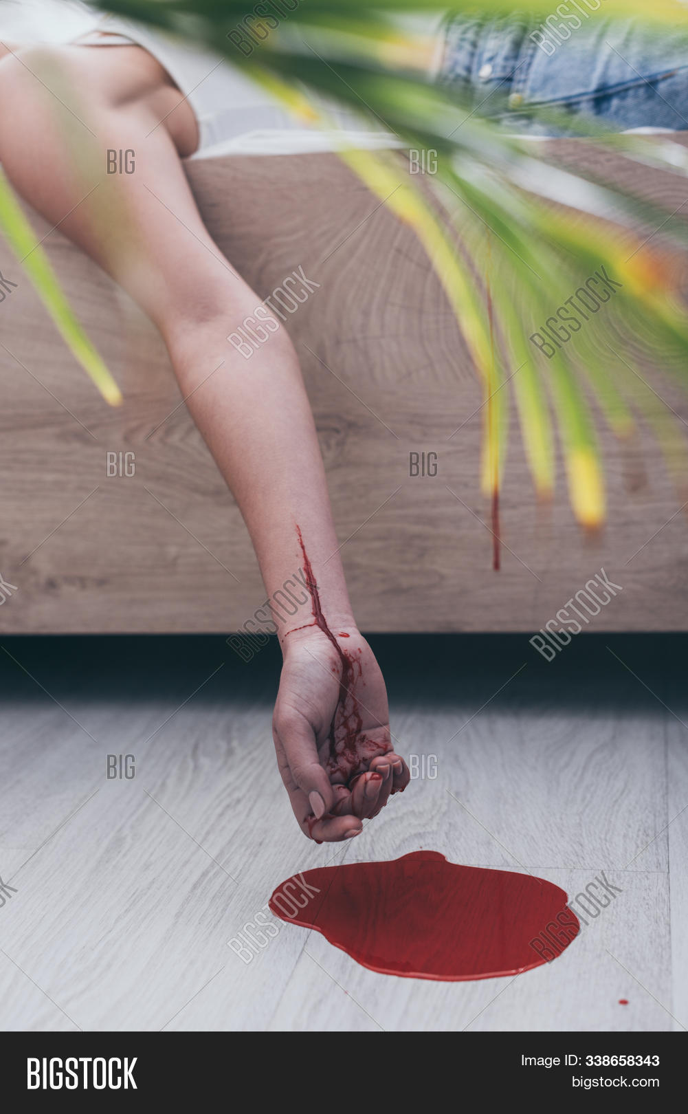 Cropped,bed,bleed,bleeding,blood,breathless,cut,dead,death,depressed,depression,despair,disappointment,fatalism,flood,flora,frustration,green,hand,home,hopelessness,indoors,lifeless,loneliness,lonely,lying,mental,partial,plant,problem,psychical,psychological,puddle,self-destroyer,self-killing,self-murder,spill,stress,stressed,suicide,tendency,tragedy,unconscious,veins,woman,wrist
