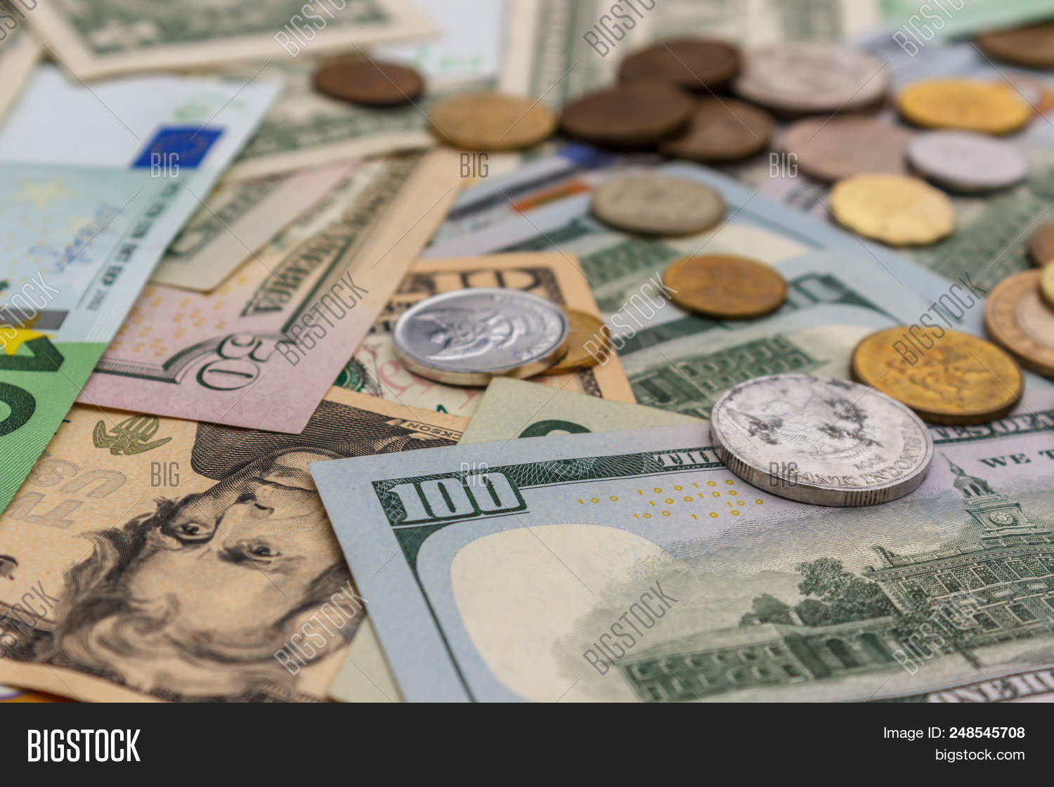 Euro Dollars Money Coins Are Dollar Euro Coins Are Dollars Dollar
