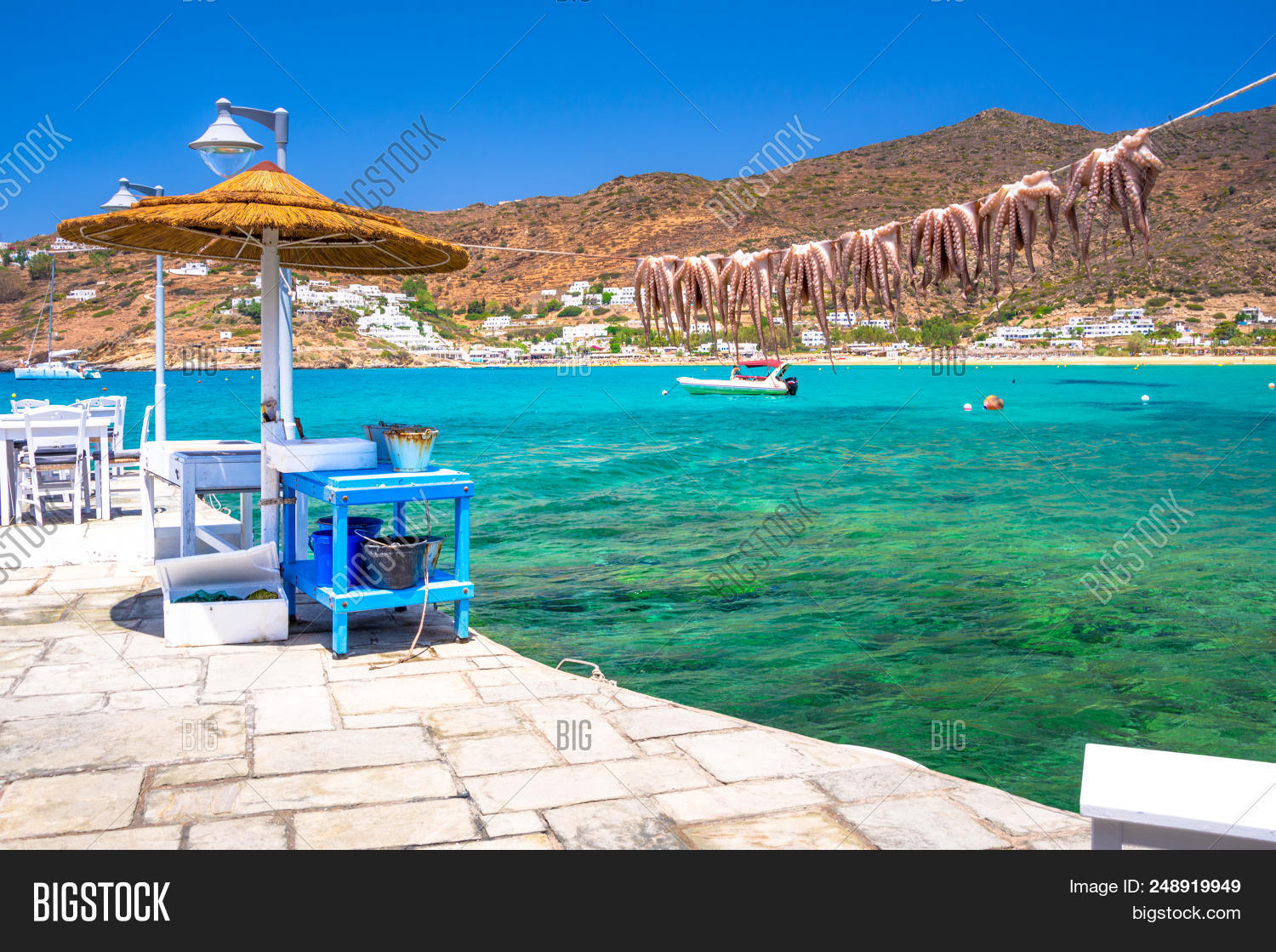 aegean,animal,background,bay,beach,blue,boats,coast,cyclades,delicious,dine,dry,exotic,fish,fishing,food,freshness,gourmet,greece,greek,grilled,hanging,harbor,holidays,island,landscape,milopotas,mylopotas,nature,octopus,port,restaurant,sand,sandy,sea,seafood,sky,summer,sun,sunny,tavern,tourism,traditional,travel,vacation,view,village,white