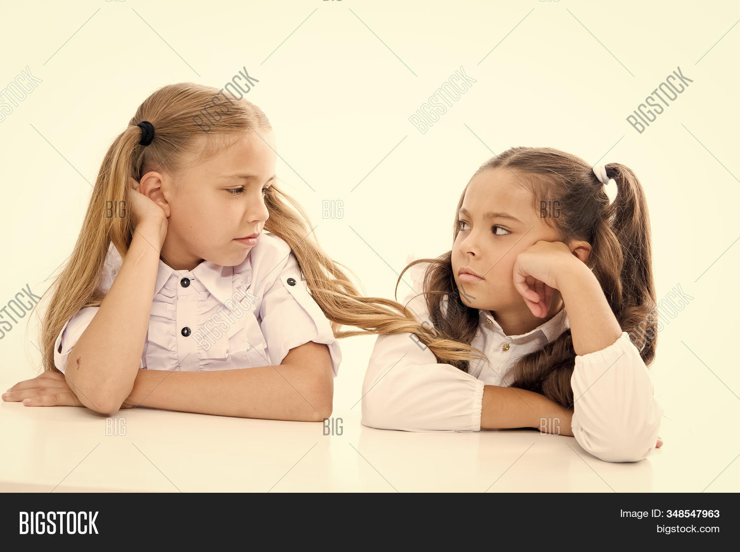 girls,friends,sad,schoolgirls,friendship,school,education,smart,study,sit,desk,white,background,emotional,back,concept,beautiful,best,adorable,formal,style,childhood,celebrate,child,cute,excellent,family,hairdresser,kid,know,leadership,little,love,salon,small,team,fashion,beauty,learn,educative,calm,offended