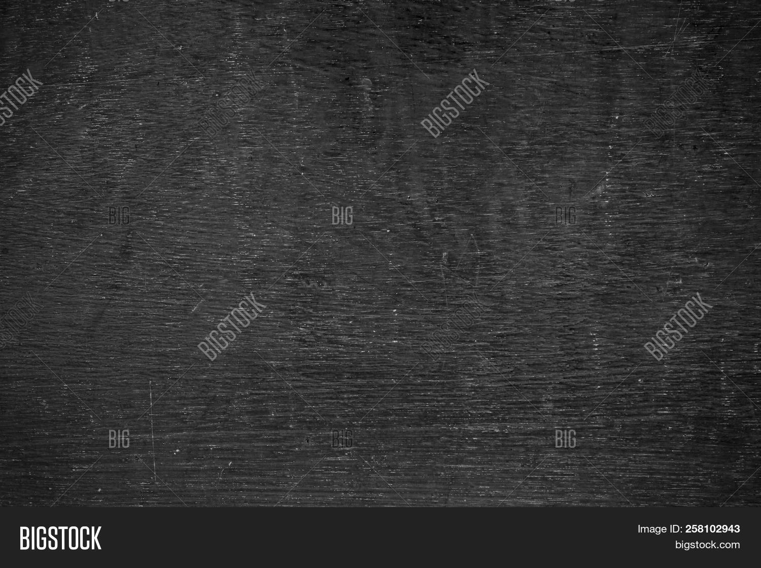 Blank Front Real Black Chalkboard Background Texture In College