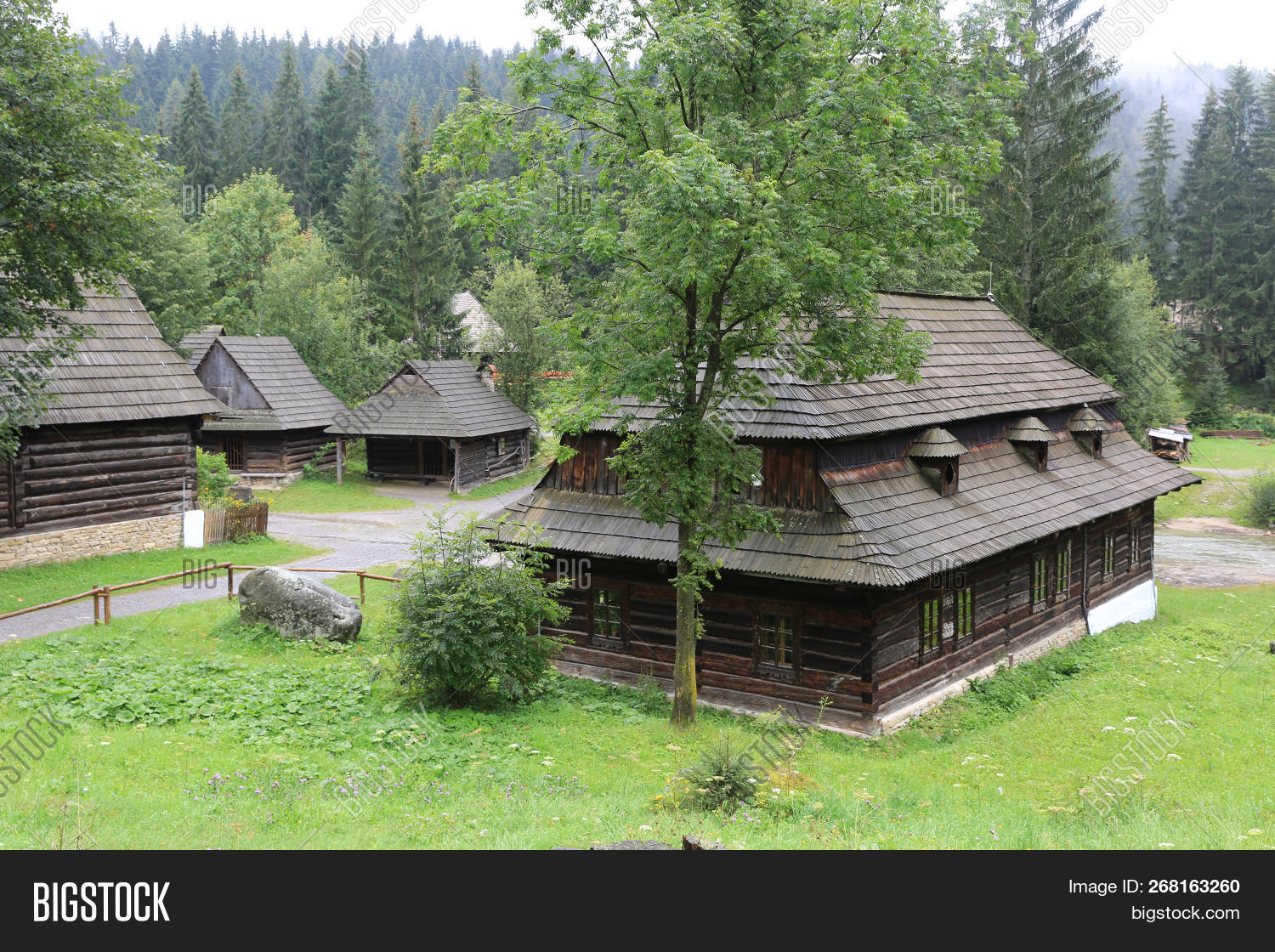 ancient,architecture,artificial,background,beautiful,building,cottage,culture,editorial,europe,exterior,fence,grass,green,historical,history,house,landscape,museum,nature,old,popular,rebuild,rural,sky,slovakia,tourism,tradition,traditional,travel,view,village,wood,wooden