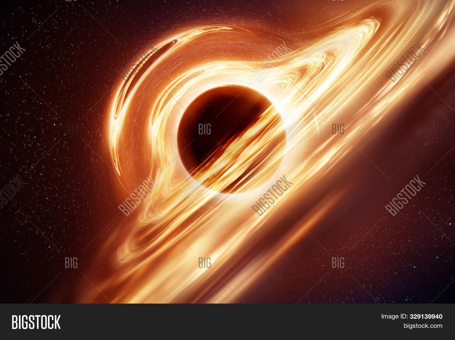an-illustration-of-what-a-black-hole-with-an-accretion-disk-may-look