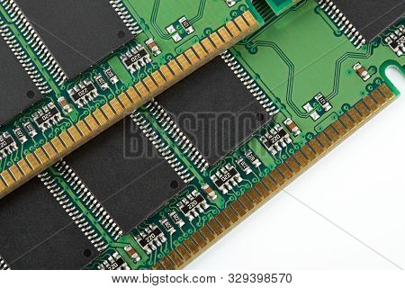 Ram Memory. Chip Close Up , Microelectronics , Ram Macro , Computer ...