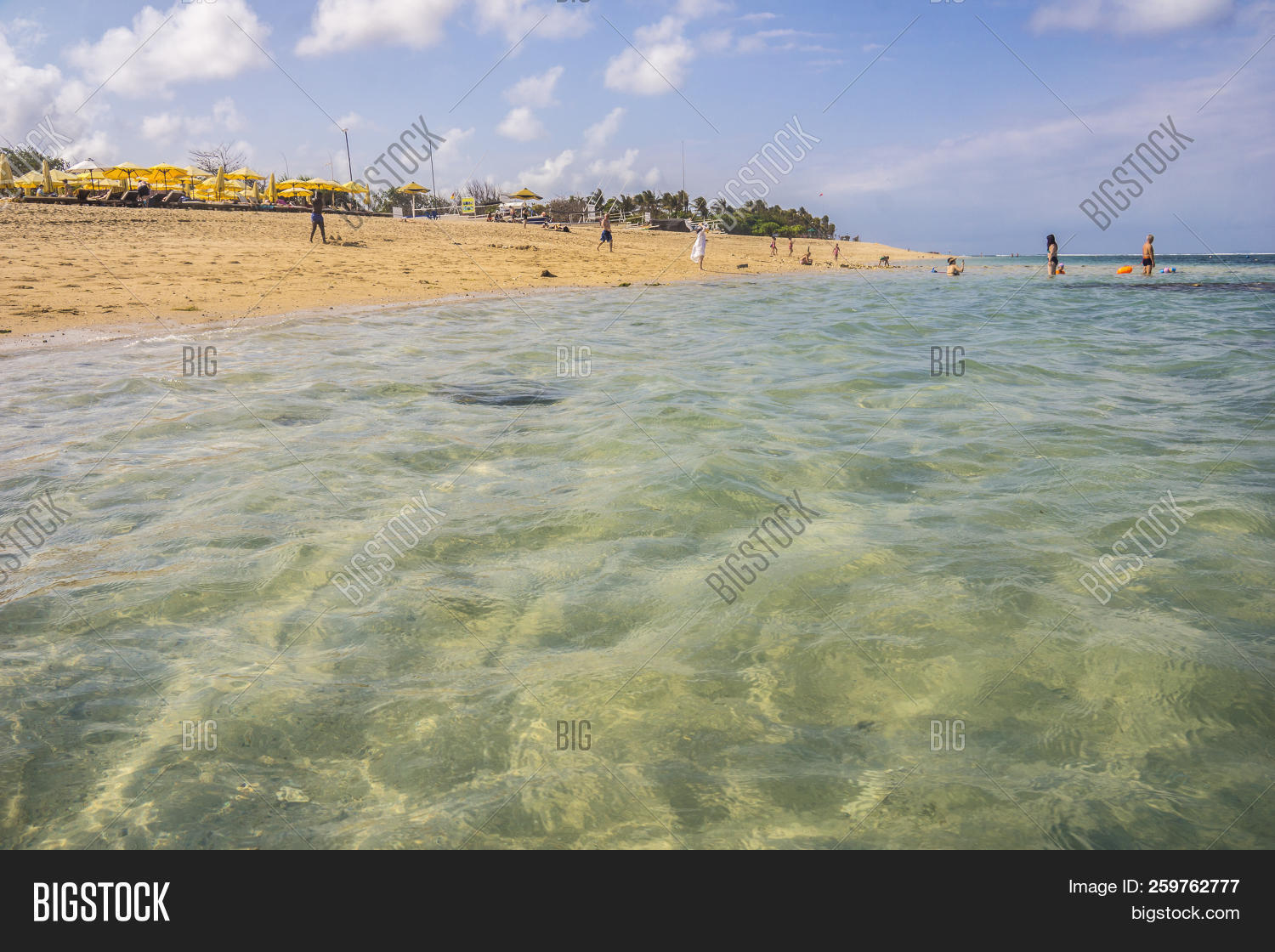 Crystal Clear Water At Pantai Pandawa Beach In Bali