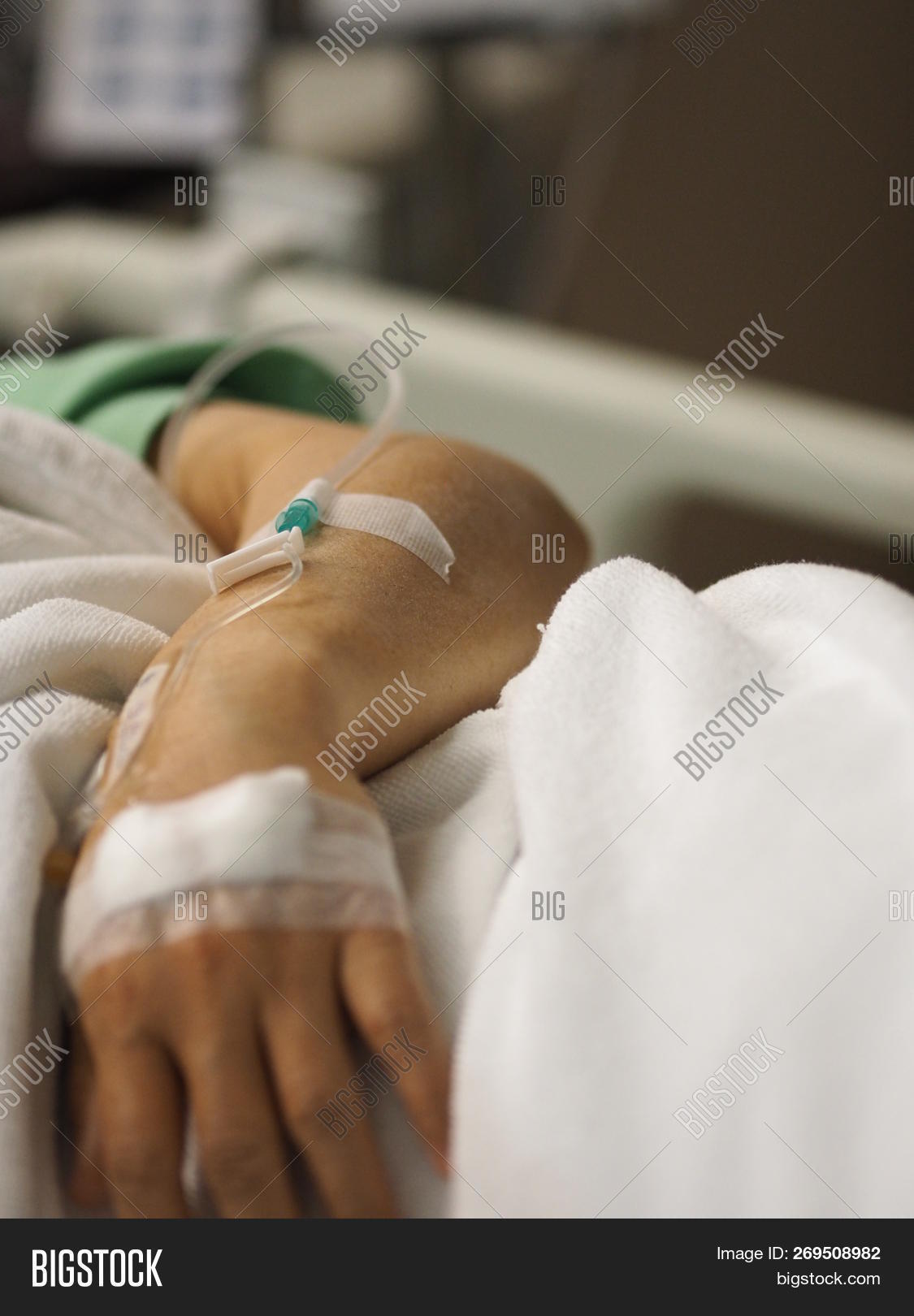Patients,a,admit,at,care,closeup,examination,for,hand,hospital,in,medical,observation,or,physical,place,saline,sleep,the,to,ward